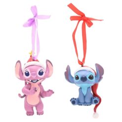 2 Figuras Adorno Navidad - Stitch y Angel