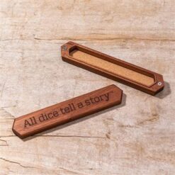 Caja de Dados Sapelli All Dice Box - Madera Natural con Iman