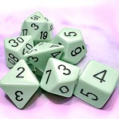 Set de 7 Dados Opacos Chessex - Verde pastel