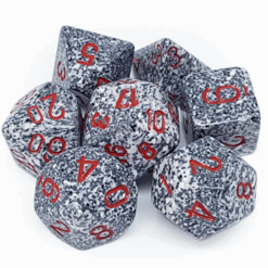 Set de 7 Dados Opacos Chessex - Grava