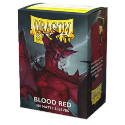 100 Fundas Rojo Sangre Mate Dragon Shield