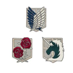 Set de tres parches Attack on Titan